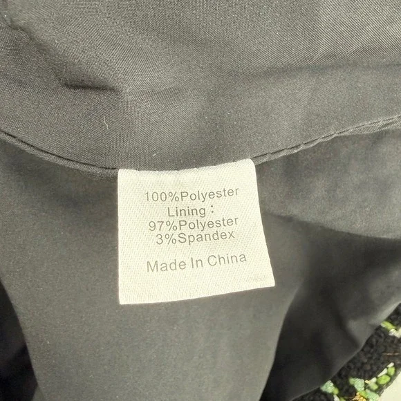 Tuckernuck Jackie Holly Tinsel Tweed Short Sleeve Dress Black Size Large Festive - Picture 7 of 9